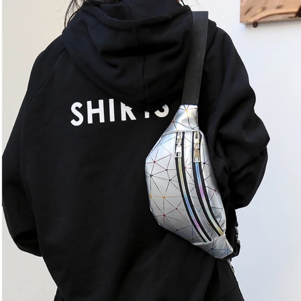 Fanny Pack Geometric Holographic waist belt bag 2 for 25 or 3 for 30 - Picture 7 of 12